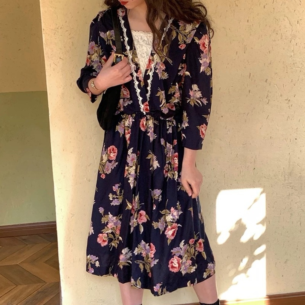 Vintage Style Floral Dress